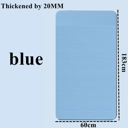 Tapis de yoga épais 183 x 60 cm, antidérapant, en mousse de 20 mm pour un confort optimal, idéal pour le yoga, le Pilates et la gymnastique.