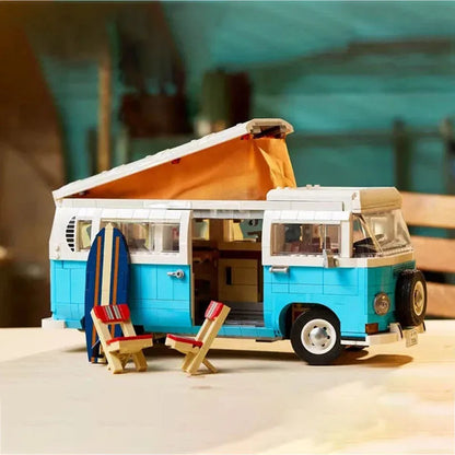 NEW In Stock Compatible 10279 The T2 Camper Car Van Model Building Blocks DIY Bricks Toys for Children Christmas Birthday Gift