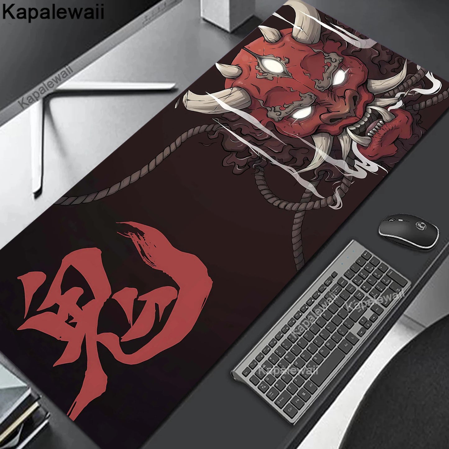 Oni Mouse Pad Gaming Mousemat Large Desk Mat Pc Gamer Accessoires Mousepad Speed Keyboard Pads XXL 900x400 Keyboard Mousepad