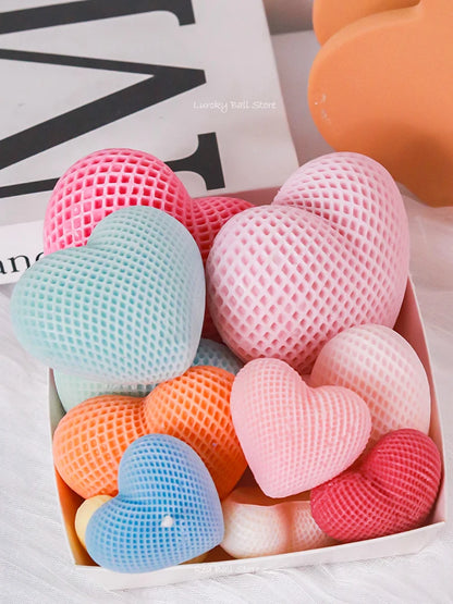Love Silicone Mold Heart Soap Candle Making Supplies Mould Mousse Cake DIY Wedding Chocolate Baking Decor Valentine's Day Gifts
