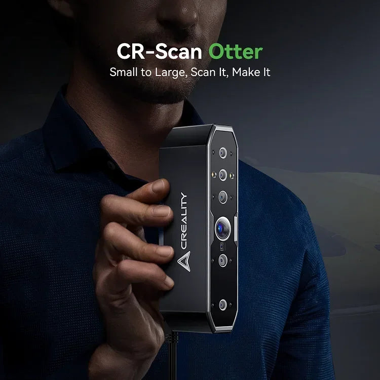 Scanner 3D portable Creality CR-Scan Otter amélioré : précision de 0,02 mm, haute efficacité, vitesse de numérisation de 20 images/s, stabilisation anti-vibration