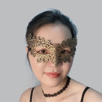 Masque d'Halloween sexy en dentelle et velours, masque de soirée, de bal et de déguisement unisexe, cadeau d'Halloween, masque noir pour les yeux, cosplay