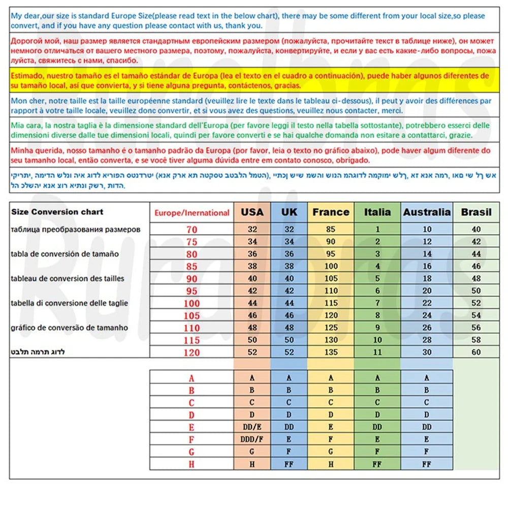 Ruralbras Sexy Women's Bras Wireless Full Coverage D/E/F for Plus Size Non Padded Comfort Soft Bra Minimizer Top Female Lingerie