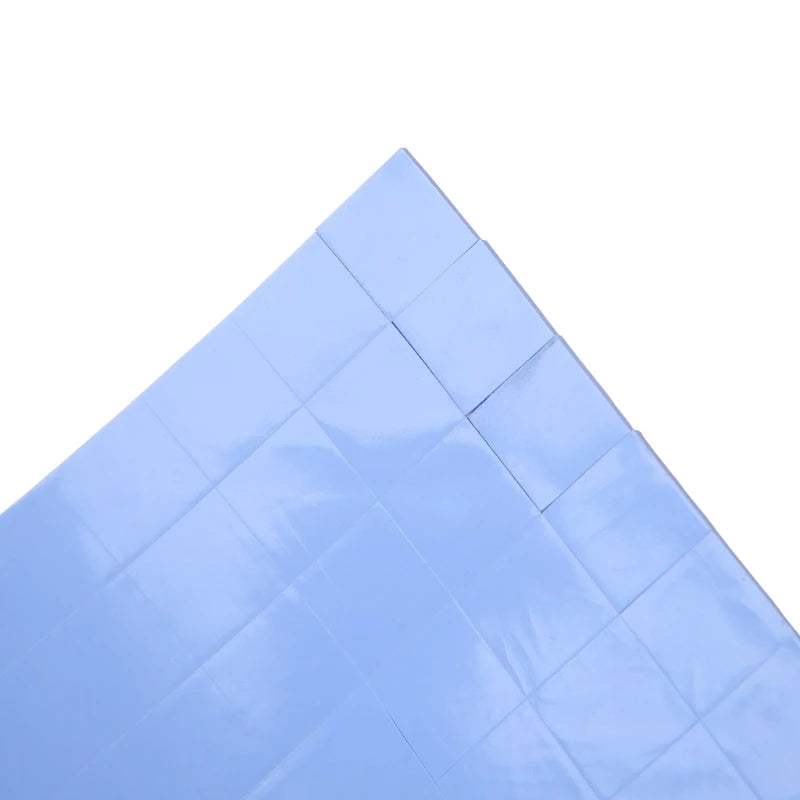 F3MA 100Pcs 100mmx100mmx1mm Thermal Pad GPU CPU Heatsink Cooling Conductive Silicone Pad for PC Computer Accessories