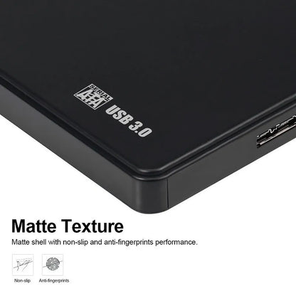 USB 3.0 HDD Enclosure 2.5" SATA HDD SSD External Hard Drive Case 5Gbps High Speed External Hard Drive Disk Box for PC Laptop PS5