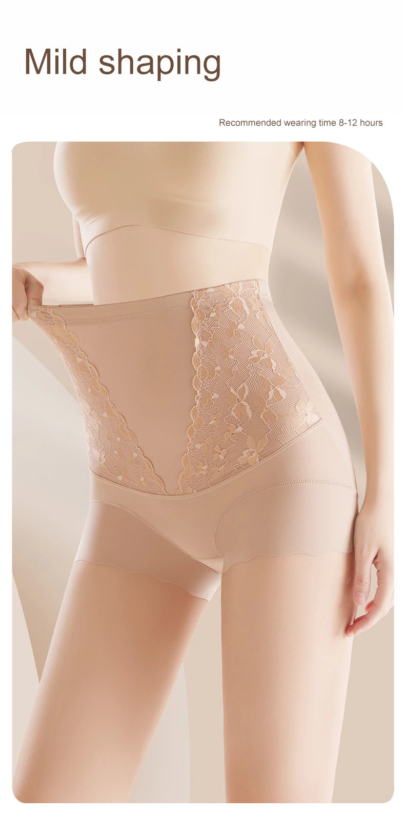 Women's Shapewear Panties Slim Fit High Waist Hip Lifting Postpartum Abdominal Shapewear Exquisite Close Intimates Briefs