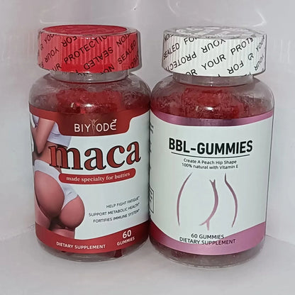 Maca Gummies + Maintain Buttocks Gummies Change the state of the buttocks, energy balance and female hormones