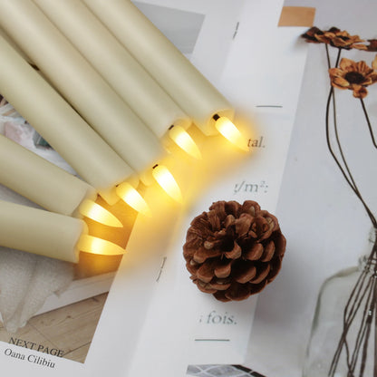 Pack of 6 Remote Control LED Decorative Candle Light Battery Operated Flameless Electronic Home Party Wedding Candle With Timer