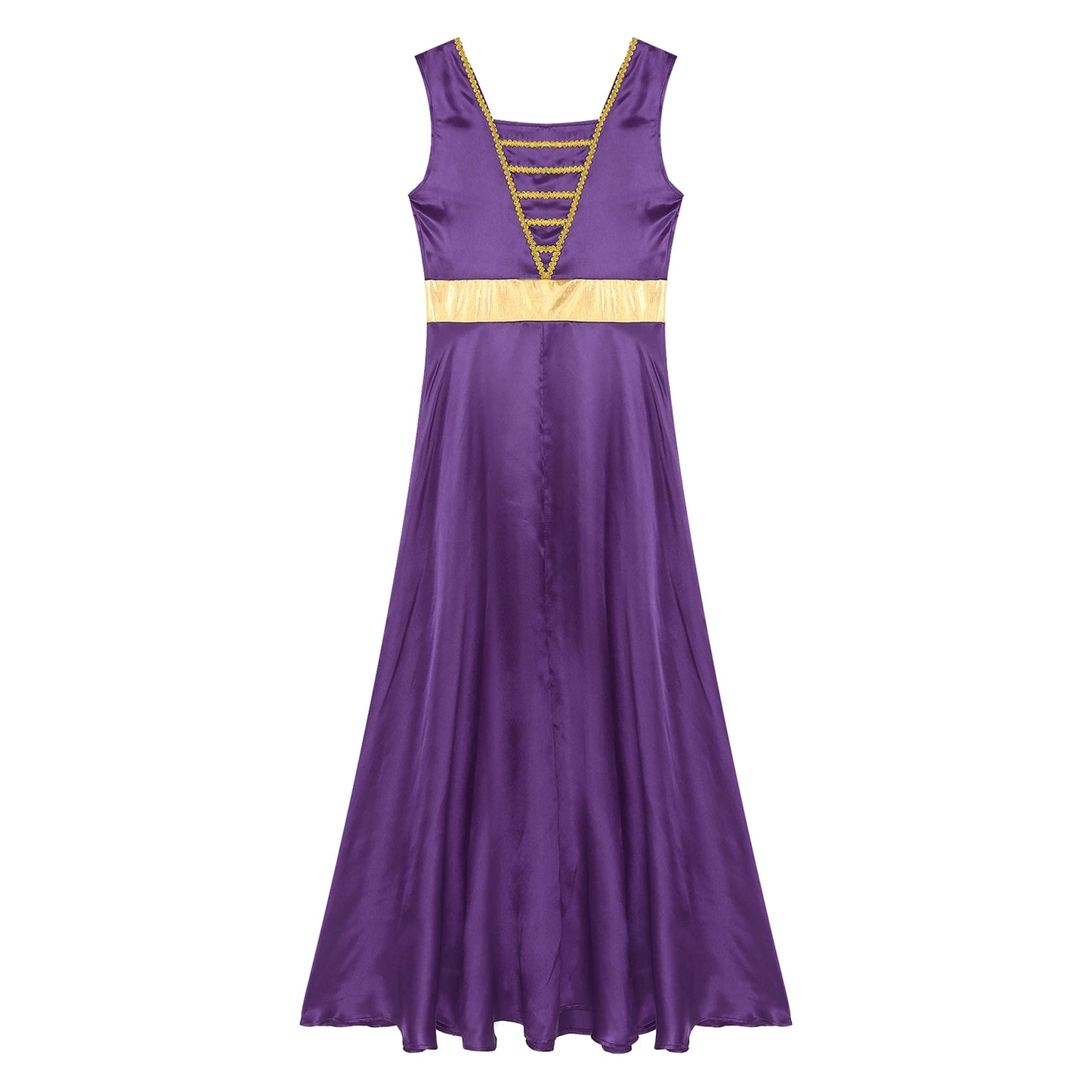 Women Robe Praise Lyrical Dance Dress Church Choir Worship Liturgical Performance Costume Sleeveless Tunic Gown Dancewear Clothe