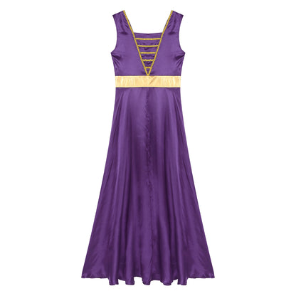 Women Robe Praise Lyrical Dance Dress Church Choir Worship Liturgical Performance Costume Sleeveless Tunic Gown Dancewear Clothe