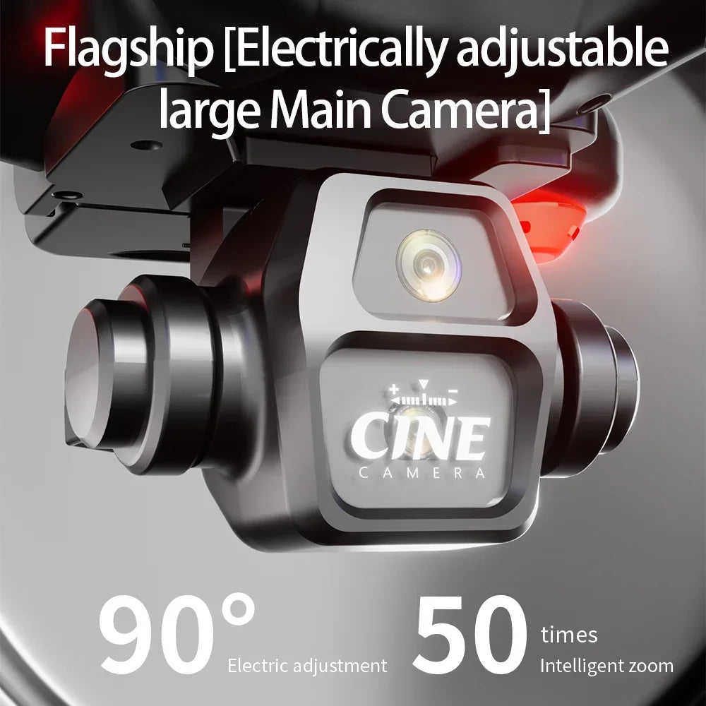 E55 Drone Mini Dual Camera 8K Aerial HD Profesional Remote Control Aircraft GPS Positioning Avoidance Brushless Motor Drone