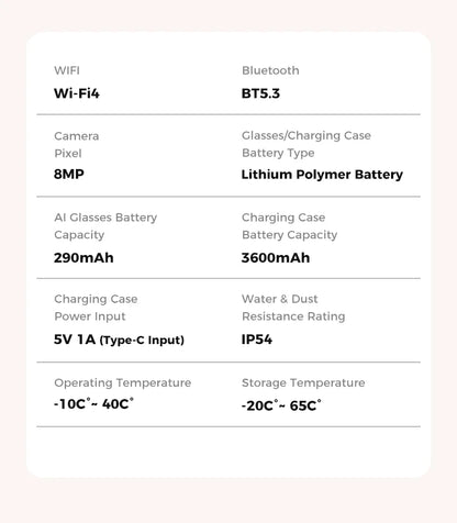 2026 Smart Glasses Women 3600mAh Power Bank 800W Camera 120+Languages Translation Recording Videos Music Player Call Glasses Men