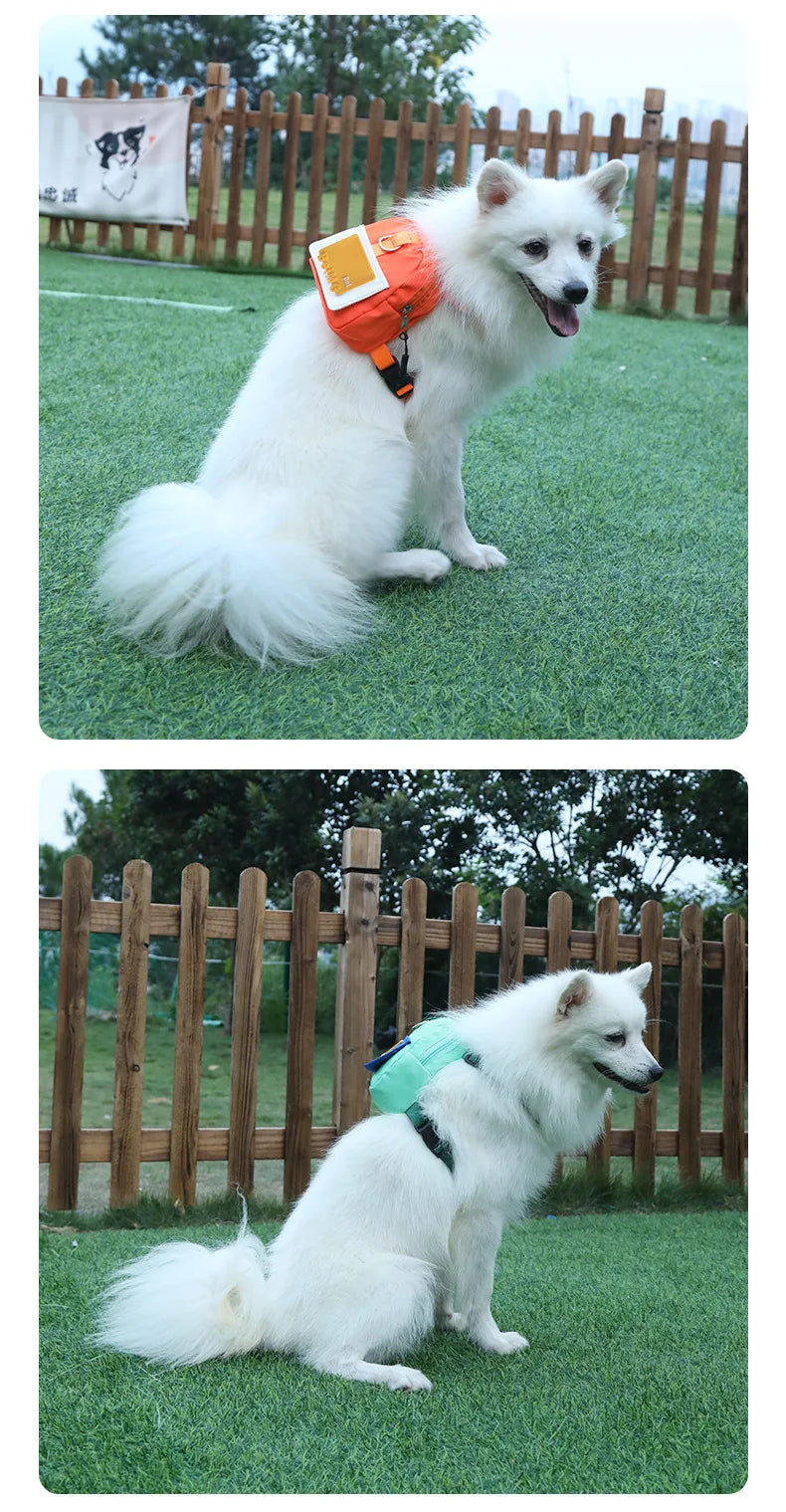 Pet Self Backpack Pet Self-backpack Cartoon Dog Chest Small Schoolbag Cat Dog Outdoor Travel Dog Backpack Pet Supplies Wholesale