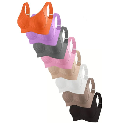 Bras for Women Full Cup Seamless Push up Female Underwear Adjustable Stretch Shoulder Straps Skin Friendly Bralette