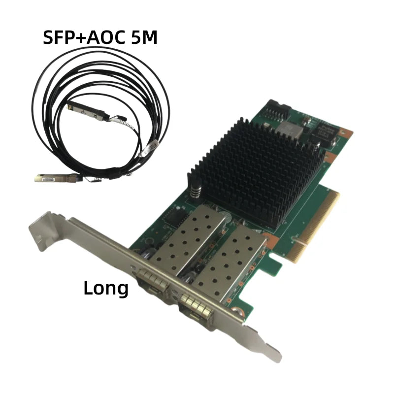 For Intel X520-DA2 E10G42BTDA SR2 82599ES SFP+AOC Dual Optical Port 10G Gigabit Fiber Optic Network Card