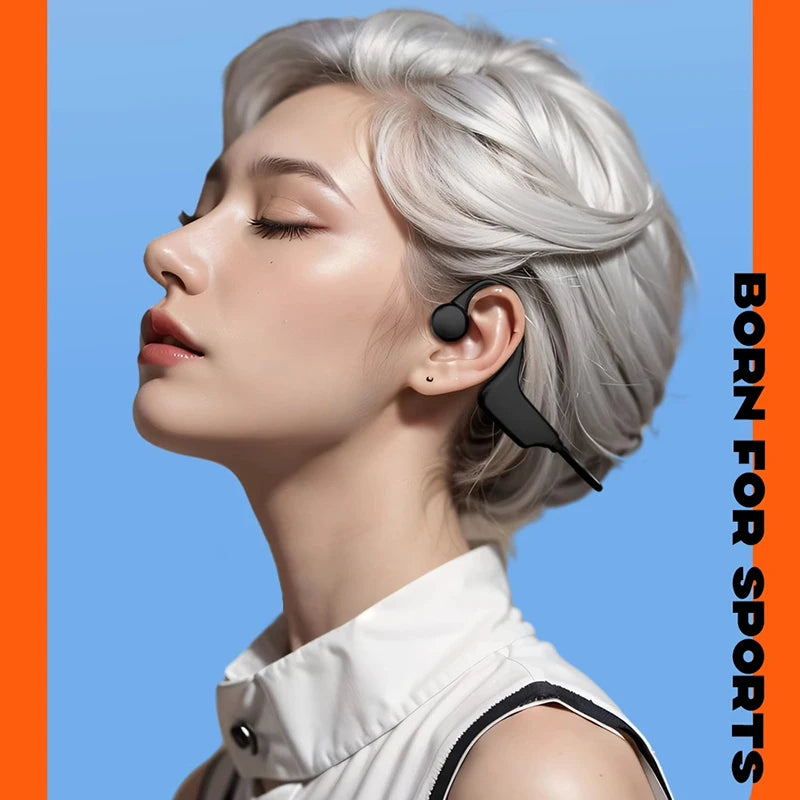 Bone Conduction Headphones IPX8 Waterproof MP3 32GB Bluetooth5.4 Wireless Headphones With Mic Swimming Sports Fitness