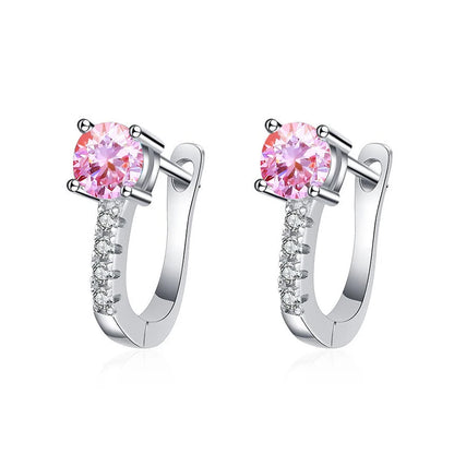 Stylo testeur de diamants Pass pour bijoux fins, boucles d'oreilles créoles en moissanite pour femmes avec fermoirs en argent sterling S925 avec certificat d'authenticité.