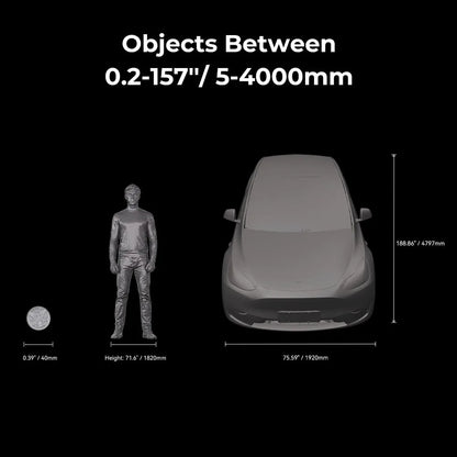 Creality Raptor Pro 3D Scanner 22+7 Blue Laser Line / NIR Light 0.02mm Accuracy 60FPS Anti-Shake Tracking 24Bit Color Scanning