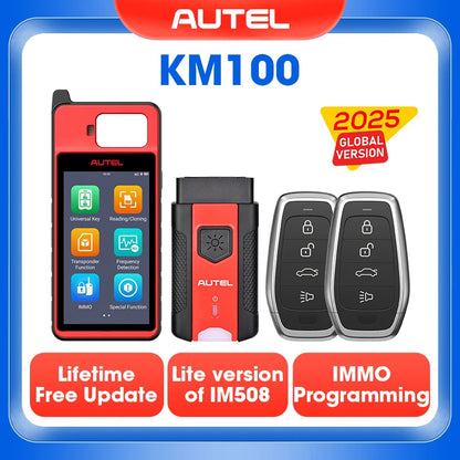Autel MaxiIM KM100 Key Fob Programming Immobilizer Tool 2PCS Autel IKEY 60s Key Generation IMMO Key Learning on 99% Car KM100X