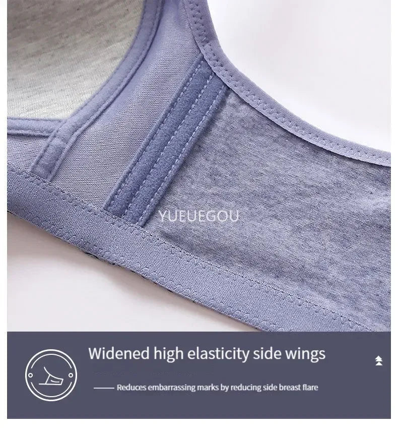 Plus Size Push Up Bra for Women - Adjustable Straps Lace Trim, Full Coverage Comfortable Support Underwire Bra for Big Bust