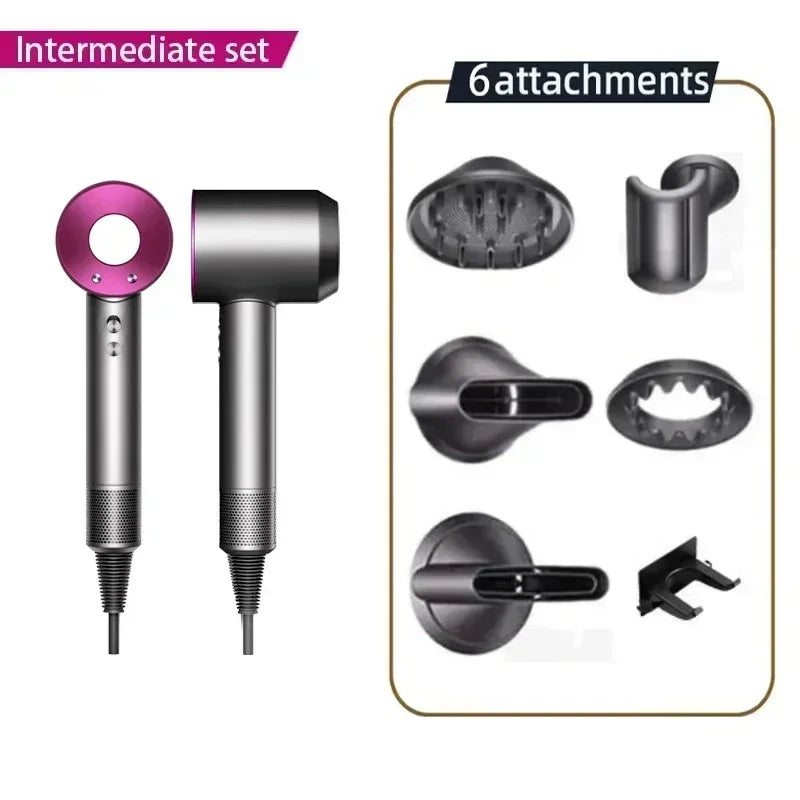 2025 Super Hair Dryer 220V Leafless Hair Dryer Personal Hair Care Styling Negative Ion Tool Schedule Negative Ion Electric Dryer