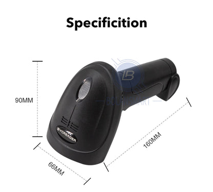 Lecteur de codes-barres 1D/2D filaire/sans fil Bluetooth omnidirectionnel pour la logistique des supermarchés et des produits