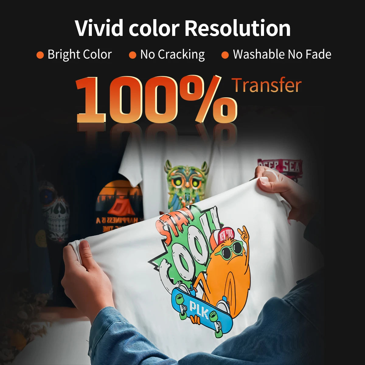 Colorsun A3+R1390 DTF Printer T-shirt Transfer Printing Machine Impresora a3 dtf Printers For T-Shirt Hoodies Bags Sweatshirt