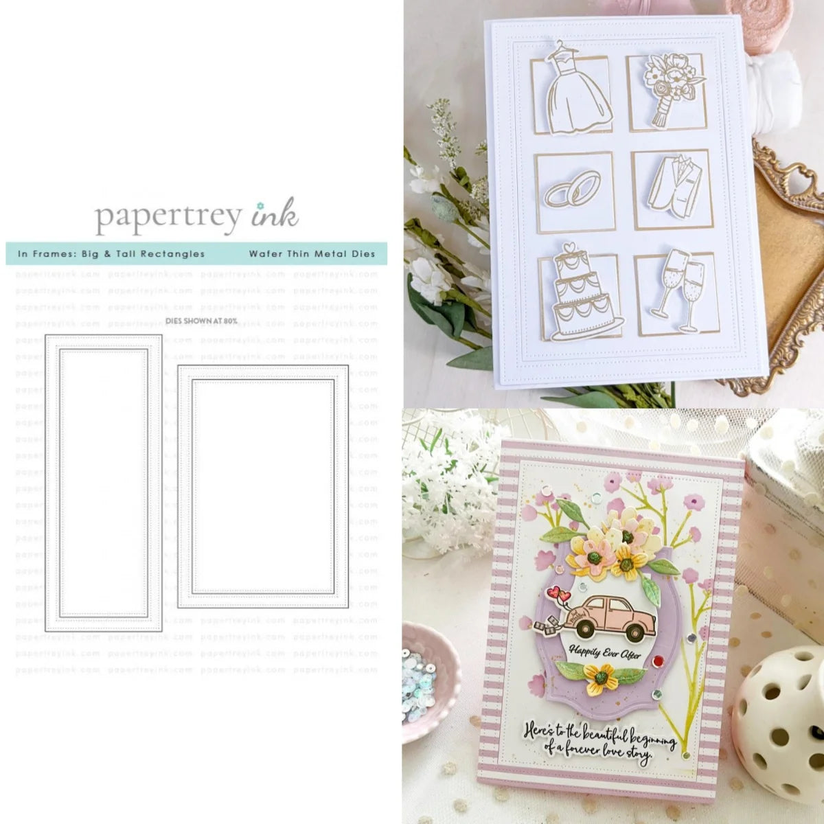 Valentine's Day Love Heart Bouquet Metal Cutting Dies Clear Stamps Breath Stencil Hot Foil DIY Making Card Scrapbook Embossed Te