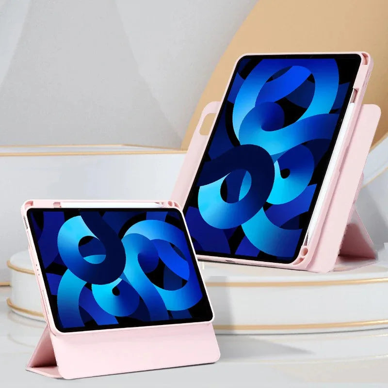 For 2024 iPad Pro11 Case M4 Pro 13" Air 6 4th 5th 12.9 Mini6 10.2 Pro 10.5 8th 9th 10th Magnetic Detachable Rotating Pencil Case