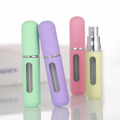 Candy Color Mini Travel Portable Bottom Filling Perfume Bottle Liquid Sub-Bottling Fine Mist Spray Refillable Jar Empty Cosmetic
