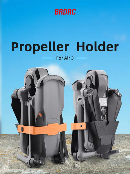 Propeller Holder Fixed for DJI Air 3/Air 3S Drone Stabilizers Protector Props Fixed Mount Guard Silicone & ABS Base Accessories