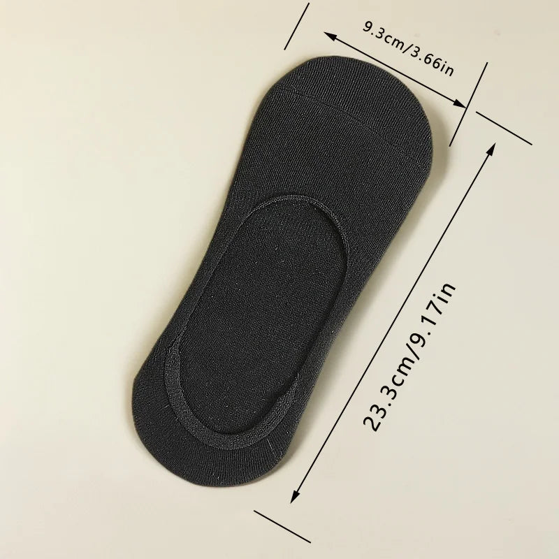 5Pairs Men Boat Cotton Socks Summer Autumn Non-slip Silicone Invisible Breathable Socks Male Ankle Sock Slippers Sports Socks