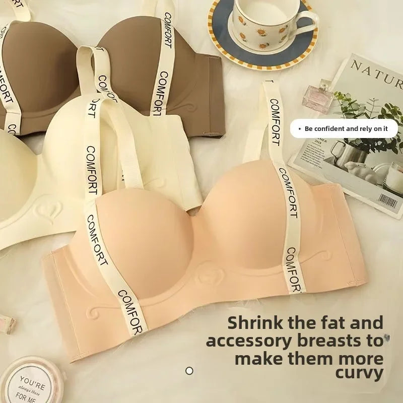 Push Up Bra for Small Breasts Seamless Lift Adjustable Bralette  Anti Sag Ringless Design Back Beauty Enhancer 24H Comfort