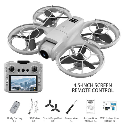 H137 PRO RC Drone 4K Professional HD Aerial 180° Dual Camera Photography Brushless Screen Remote Control Aircraft Quadcopter Toy