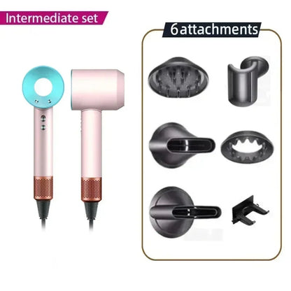 2025 Super Hair Dryer 220V Leafless Hair Dryer Personal Hair Care Styling Negative Ion Tool Schedule Negative Ion Electric Dryer