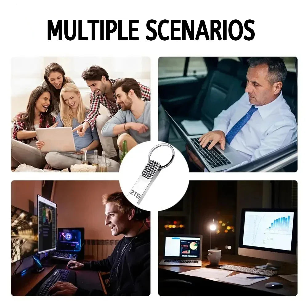 High Speed USB 3.0 Pendrive 64GB 32GB Memoria USB Memory Stick Pen Drive USB Flash Drives Waterproof U Disk 128GB 512GB ITB 2TB