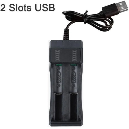 1 / 2 / 4 Slots 18650 Lithium Battery Charger for 18650 Charging 3.7 / 4.2 V Rechargeable Multi-Slot Battery Charger