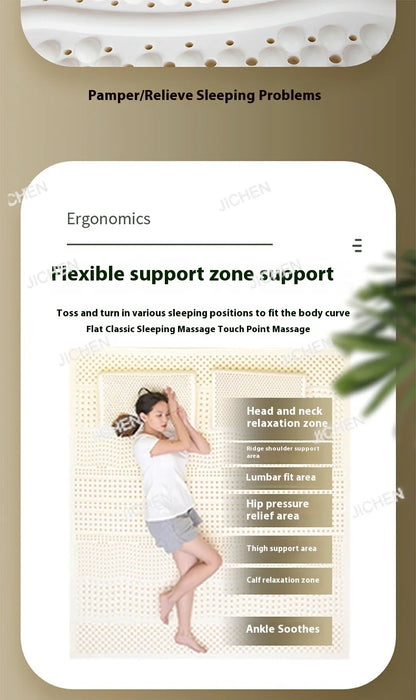 HQC Natural Latex Double Mattresses King Size Molblly Foldable Latex Mattresses Twin Queen Folding Colchon Matrimonial Furnitur