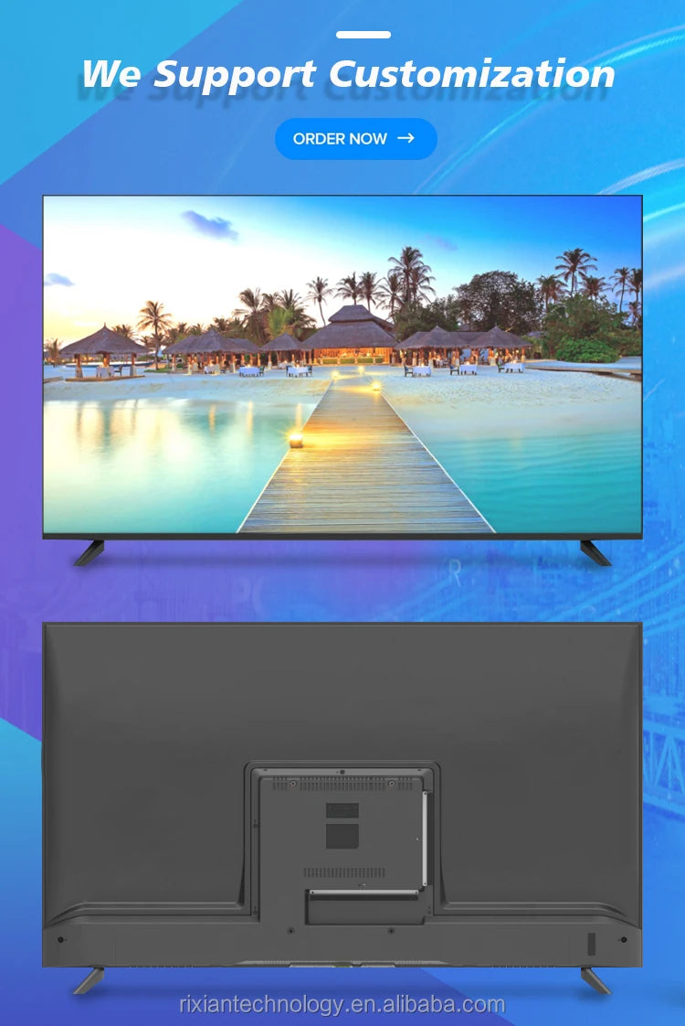 Factory Cheap 65 75 85 Inch Waterproof Television 4K Android UHD Smart Tv 2k Home Television