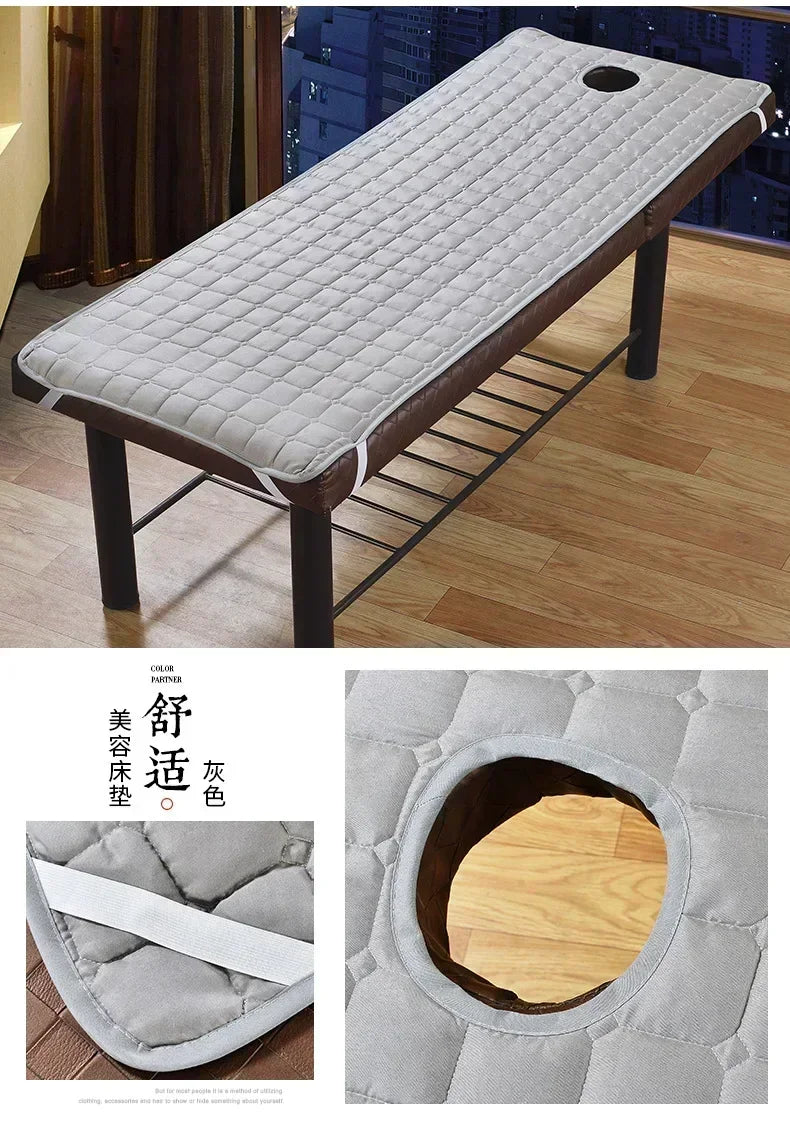 Home Textile Solid Color Anti Slip Winter Mattress for Beauty Salon Massage SPA