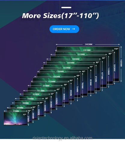 Factory Cheap 65 75 85 Inch Waterproof Television 4K Android UHD Smart Tv 2k Home Television