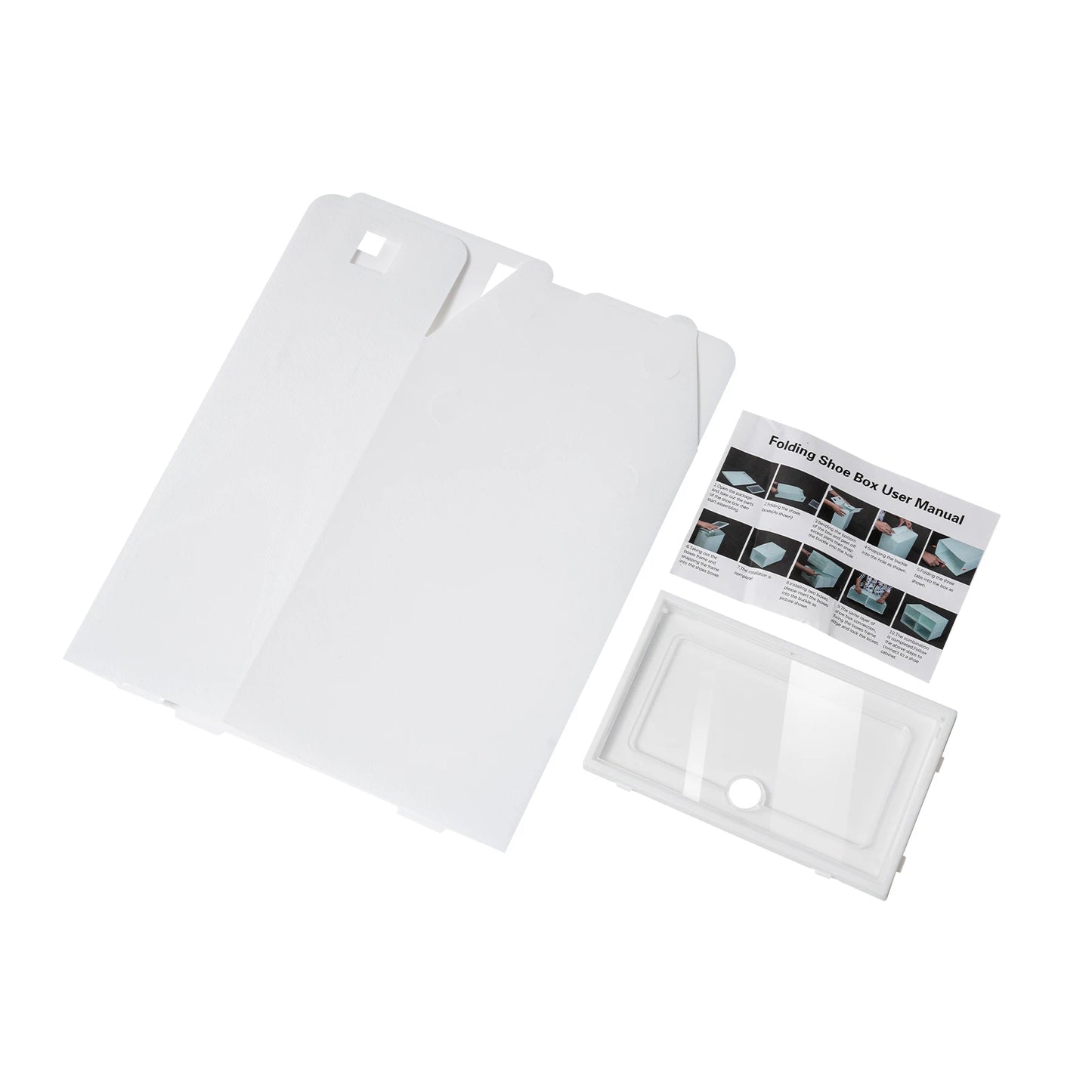 24 Pack Stackable Shoebox Thicken & Sturdy Clear Multifunctional Shoe Box for Universal Shoe Storage and Sneaker Boot Container