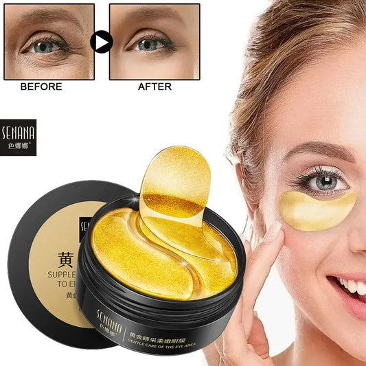Skincare Products 24K Gold Hyaluronic Acid Eye Mask Remove Dark Eye Circles Collagen Eye Patches Korean Face Care Product