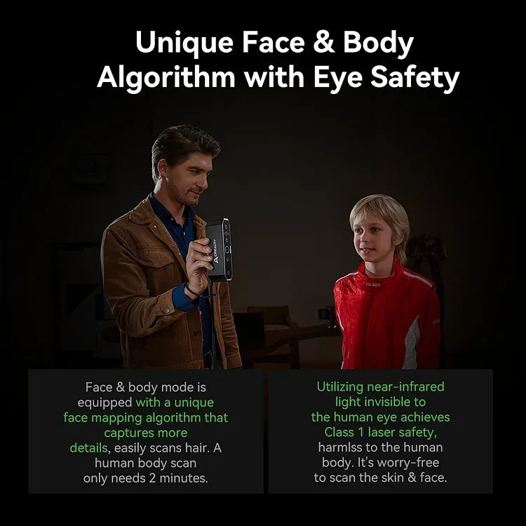 Scanner 3D portable Creality CR-Scan Otter amélioré : précision de 0,02 mm, haute efficacité, vitesse de numérisation de 20 images/s, stabilisation anti-vibration