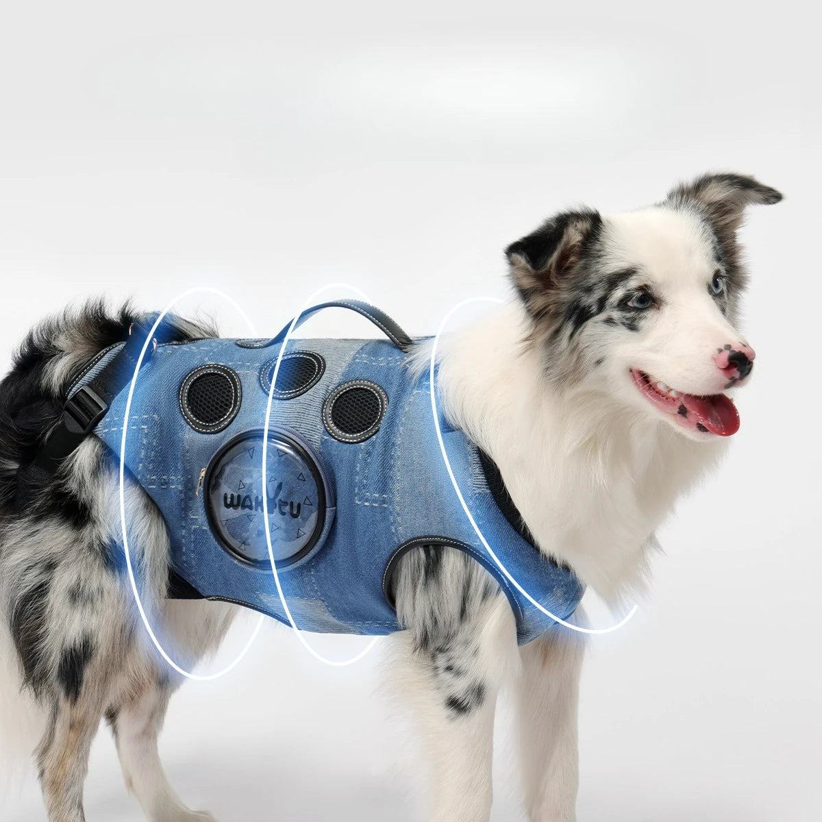 Pet Backpack for Dogs Breathable Pet Harness for Small Medium Large Dogs Portable Cycling Dog Carrier