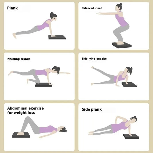 Tapis de yoga épais antidérapant, tapis de gymnastique, tapis d'entraînement antidérapant pour la maison, roue abdominale, coudières, renforcement musculaire du tronc