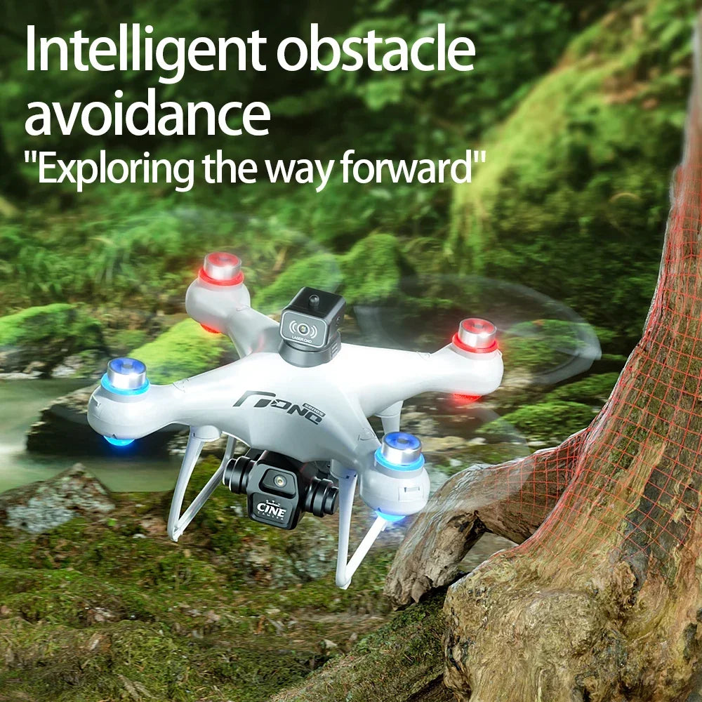 E55 Drone Mini Dual Camera 8K Aerial HD Profesional Remote Control Aircraft GPS Positioning Avoidance Brushless Motor Drone