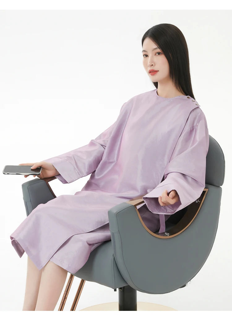 Hairdresser Robe Hair Salon Smock Hair Cutting Gown Hairdressing Cloth Barber Shop Cloaks Hair Dye Clothes Hairstylist Apron