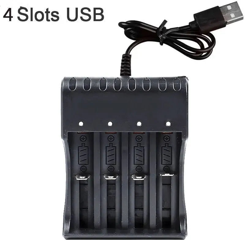 1 / 2 / 4 Slots 18650 Lithium Battery Charger for 18650 Charging 3.7 / 4.2 V Rechargeable Multi-Slot Battery Charger