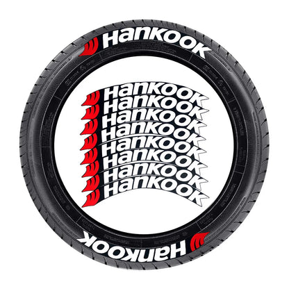 Hankook Universal 3D Auto Waterproof Tire Sticker Car Wheel Rubber Conjoined Lettering Decals Accessories